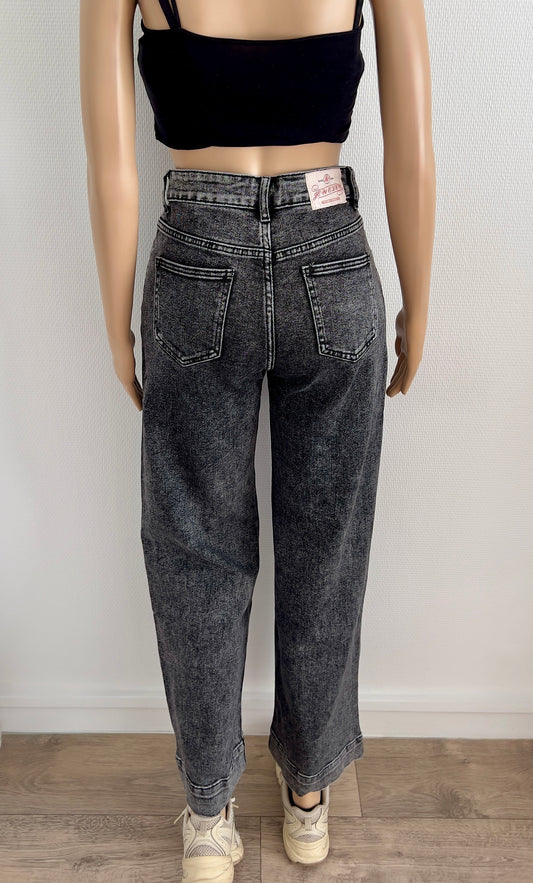 Jean Gris Effet Délavé Style Baggy